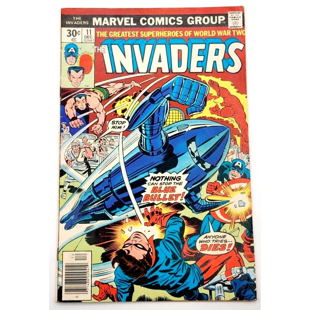 INVADERS #11 (1976)‎ / FN+ / MARVEL COMICS ORIGIN OF SPITFIRE